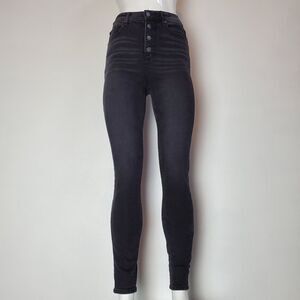 NEW LOFT Black High Waist Skinny Jeans